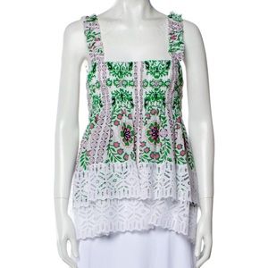 TORY BURCH FLORAL TOP 🌸🌸🌸🌸